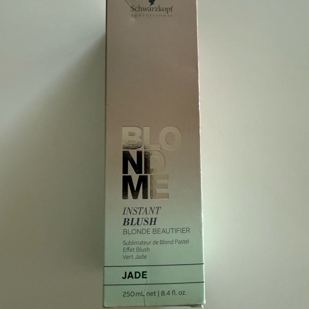 Schwarzkopf BlondMe Instant Blush Blonde Beautifier, Jade, New